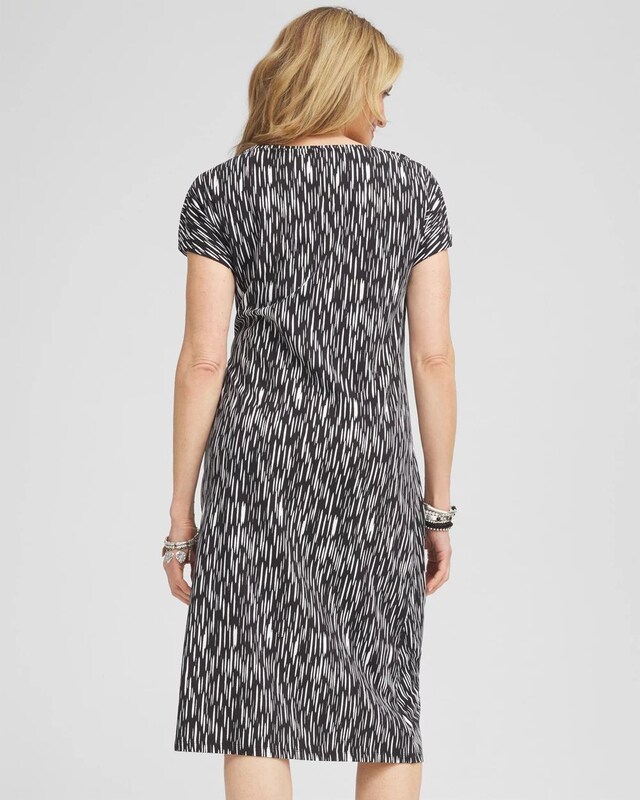 Dolman-Sleeved Side-Tie Dress - image 3